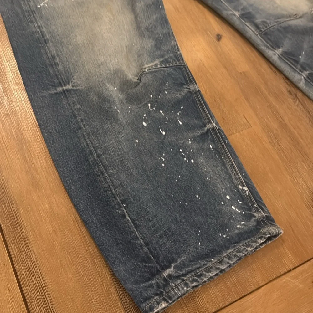 Free People “we the free” paint splatter barrel jeans size 28 - Picture 3 of 6